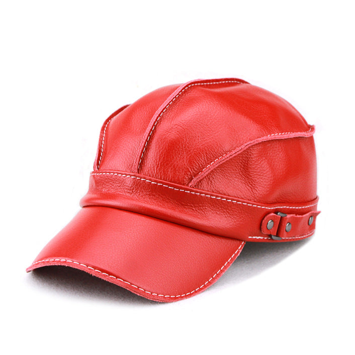 Gorra de béisbol unisex de estilo coreano, moderna y de estilo informal, de piel de vaca para otoño e invierno. - Bego Fashion