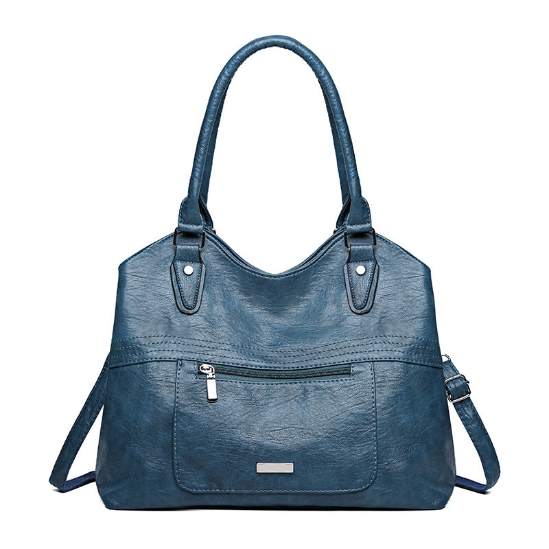 Bolso informal de piel suave de gran capacidad Jurchen Leather - Bego Fashion