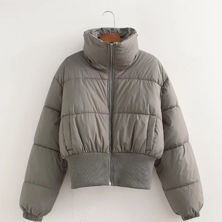 Abrigo sencillo de algodón de manga larga para mujer - Bego Fashion