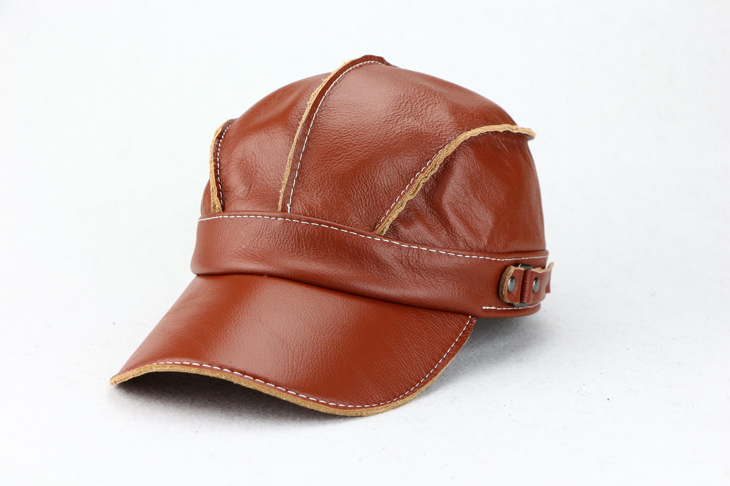 Gorra de béisbol unisex de estilo coreano, moderna y de estilo informal, de piel de vaca para otoño e invierno. - Bego Fashion