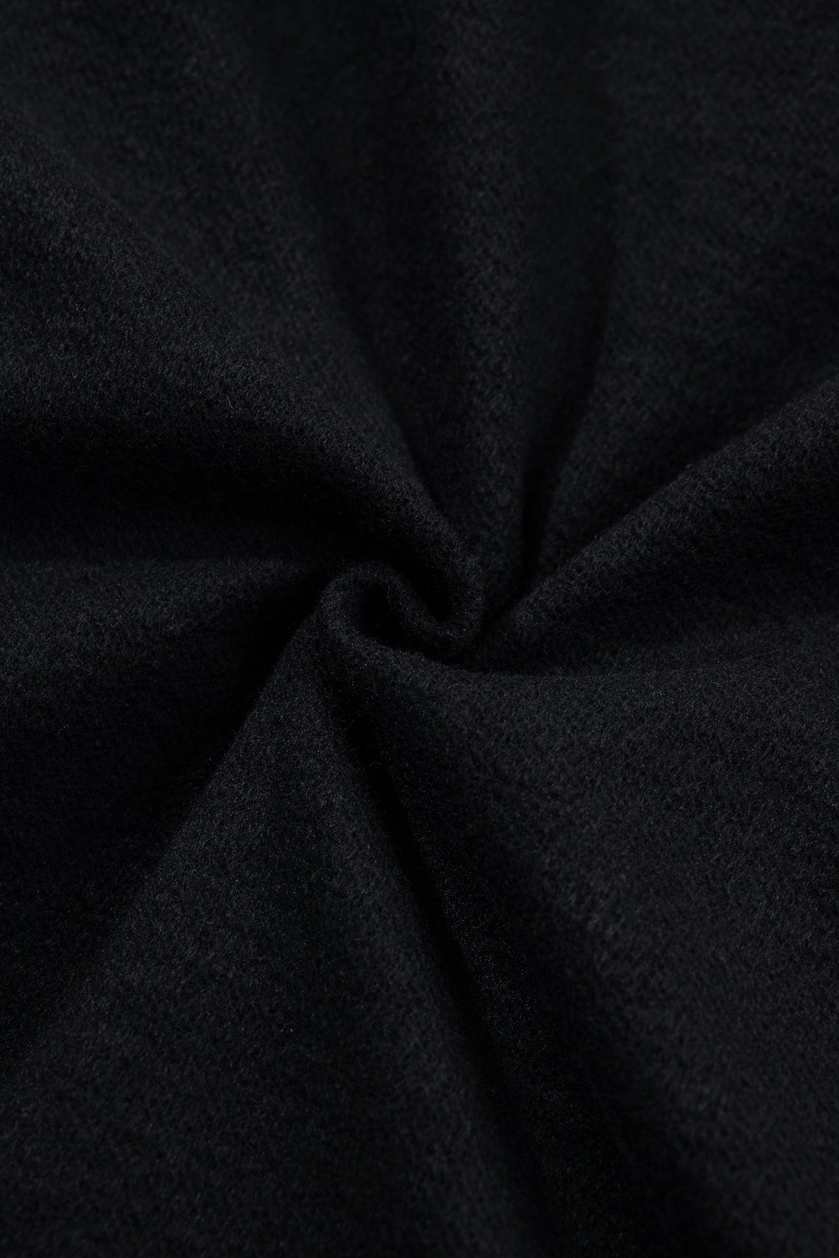 Sudadera negra lisa de corte oversize y cuello perkins