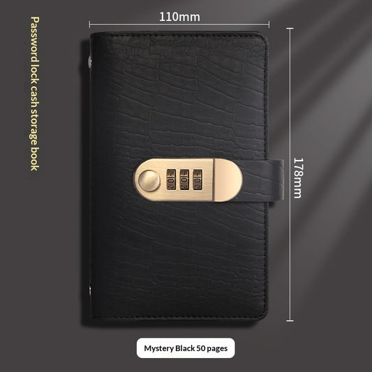 Nuevo libro de ahorros en efectivo, libro de almacenamiento financiero, candado con contraseña, clip de ahorros - Bego Fashion