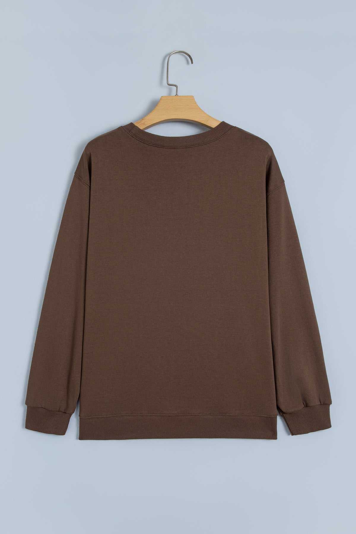 Sudadera casual con estampado de eslogan y lunares (diseño de café)