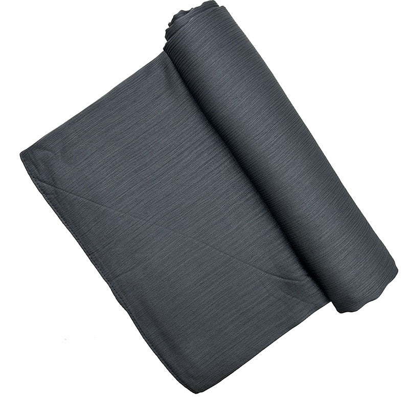 Bufanda plisada de mujer de color satén de longitud media - Bego Fashion