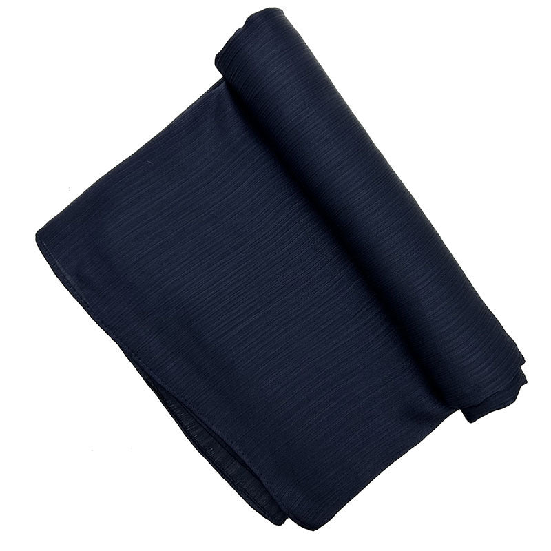 Bufanda plisada de mujer de color satén de longitud media - Bego Fashion