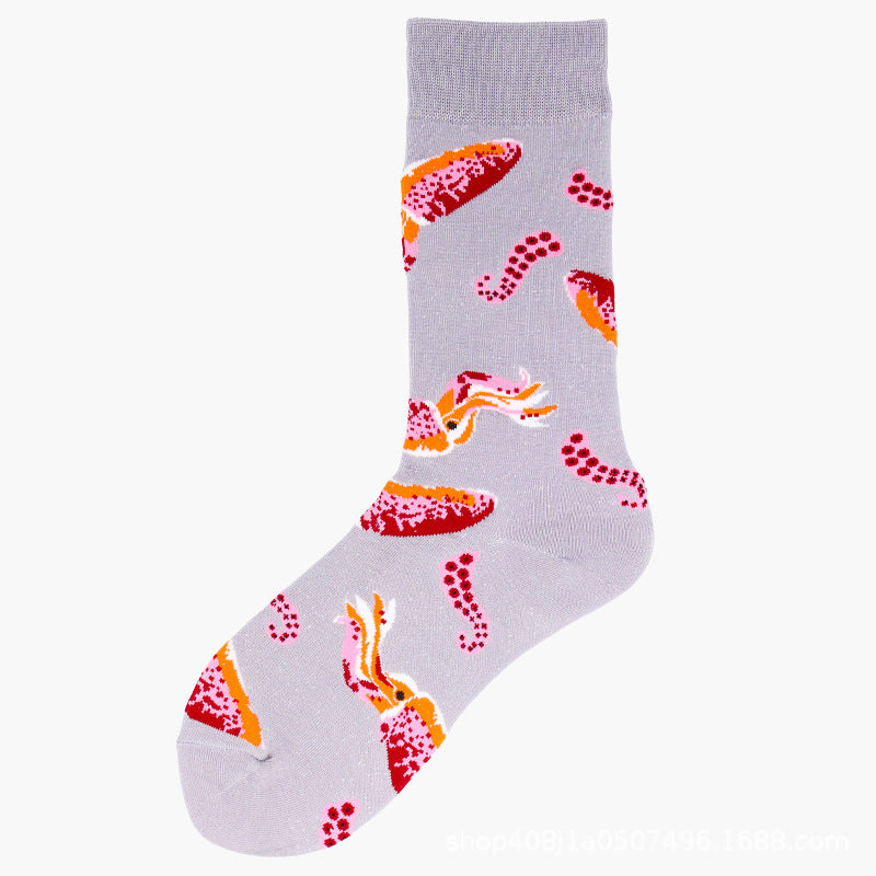 Calcetines largos de algodón hasta media pantorrilla para otoño e invierno - Bego Fashion