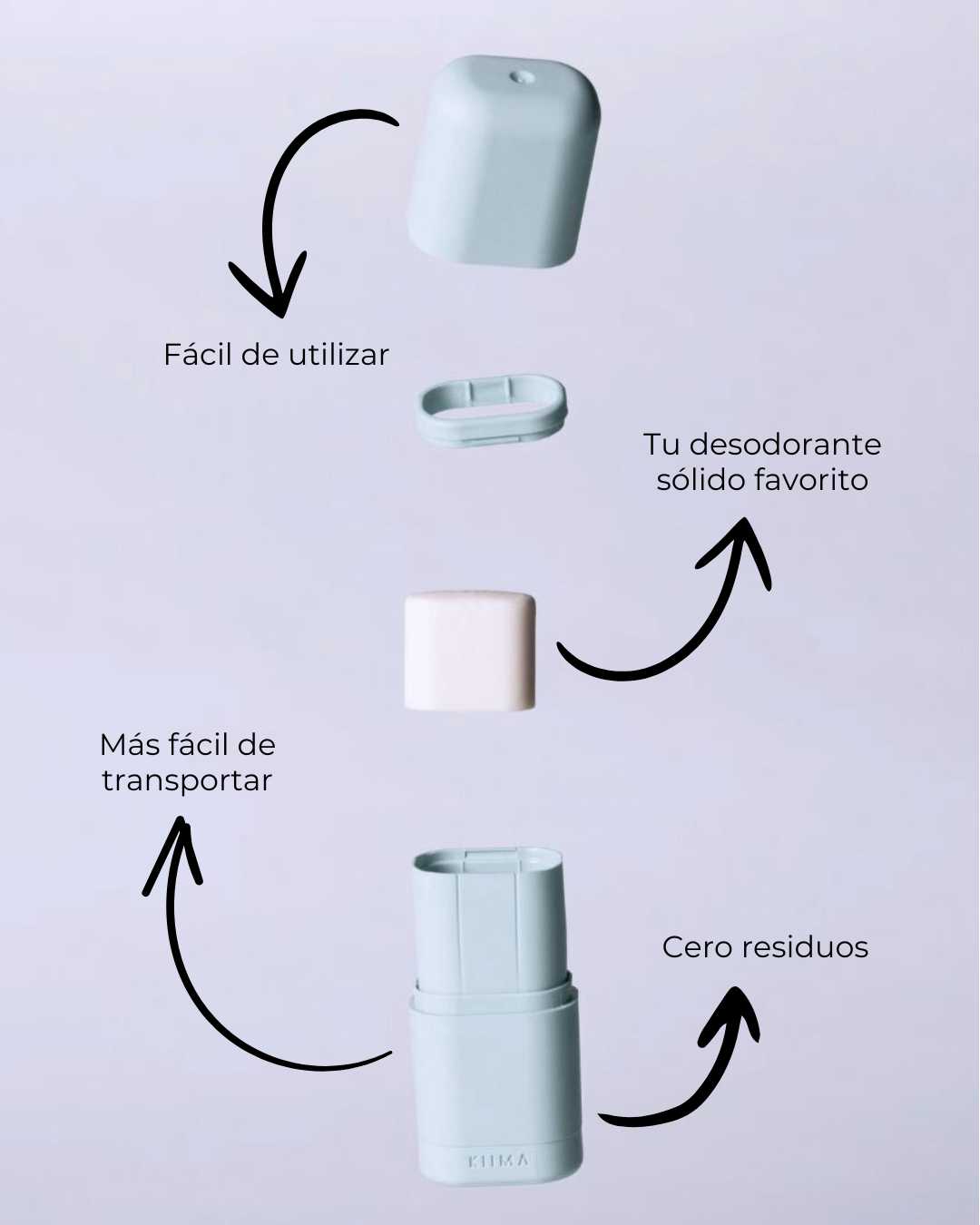 Aplicador + 1 Desodorante Sólido ECO - Bego Fashion