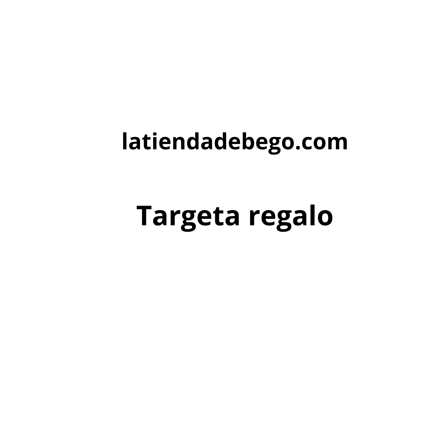 Tarjeta regalo digital de latiendadebego.com para moda y accesorios Bego Fashion
