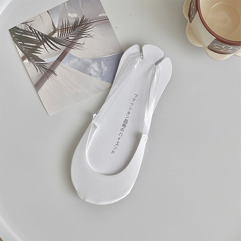 Calcetines de tacón alto para mujer, calcetines náuticos de algodón y seda helada - Bego Fashion