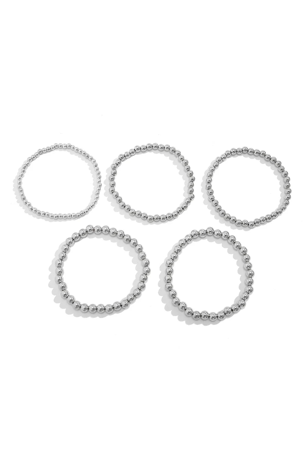 Pulsera de cuentas blancas multicapa - Bego Fashion