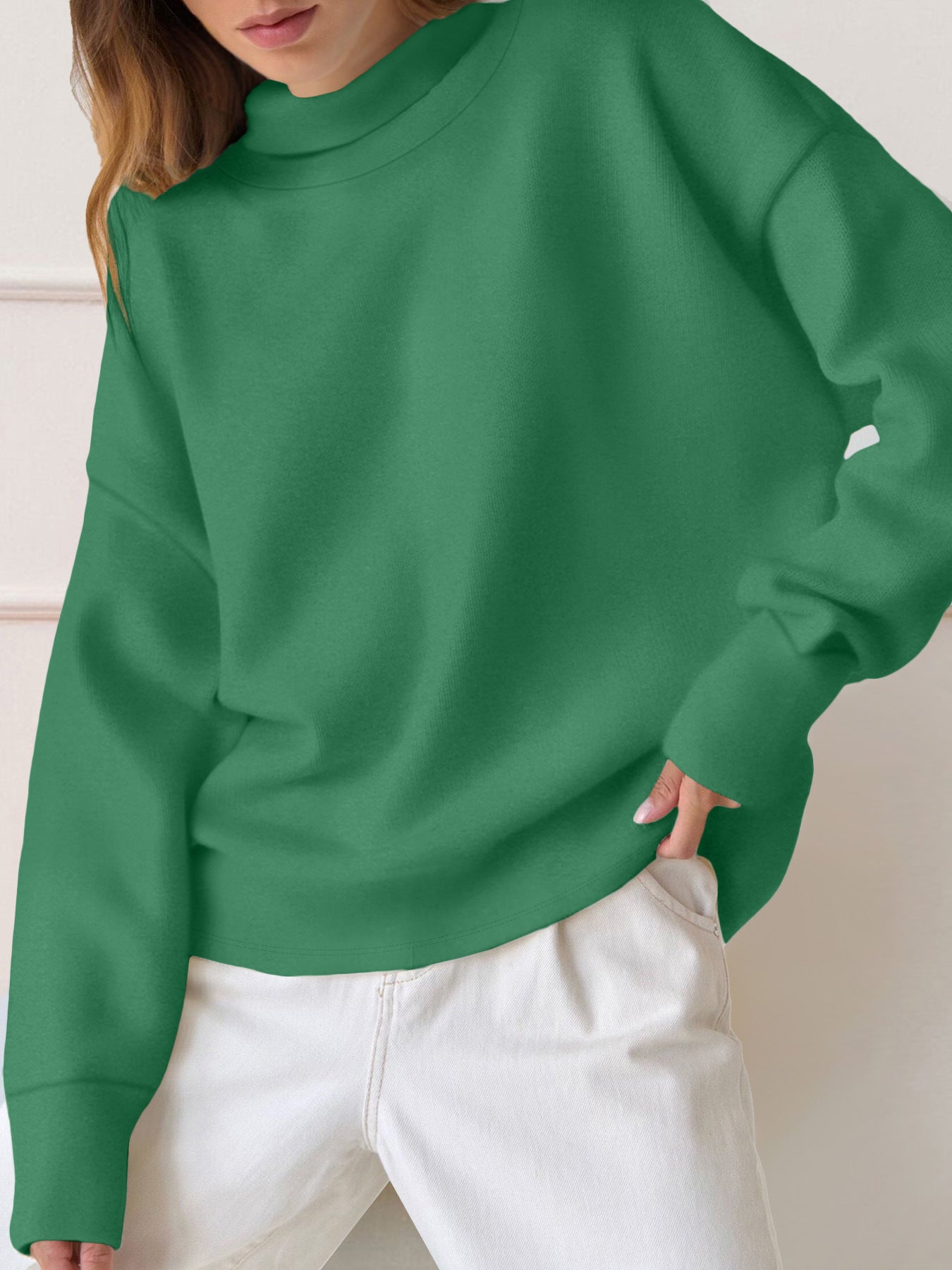 Sudadera de manga larga de color sólido simple y versátil de moda - Bego Fashion