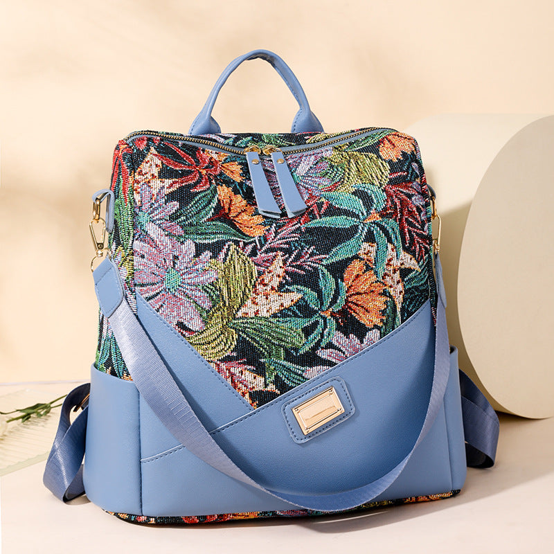 Mochila de viaje estampada para mujer, de diseño moderno y exclusivo - Bego Fashion