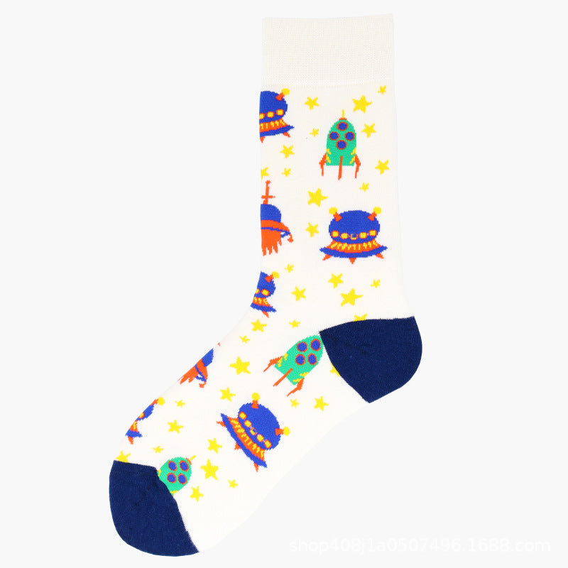 Calcetines largos de algodón hasta media pantorrilla para otoño e invierno - Bego Fashion