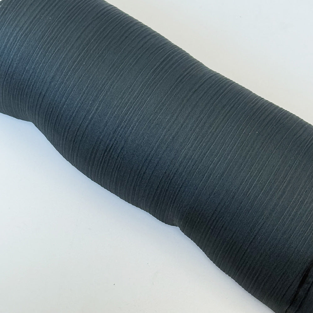 Bufanda plisada de mujer de color satén de longitud media - Bego Fashion